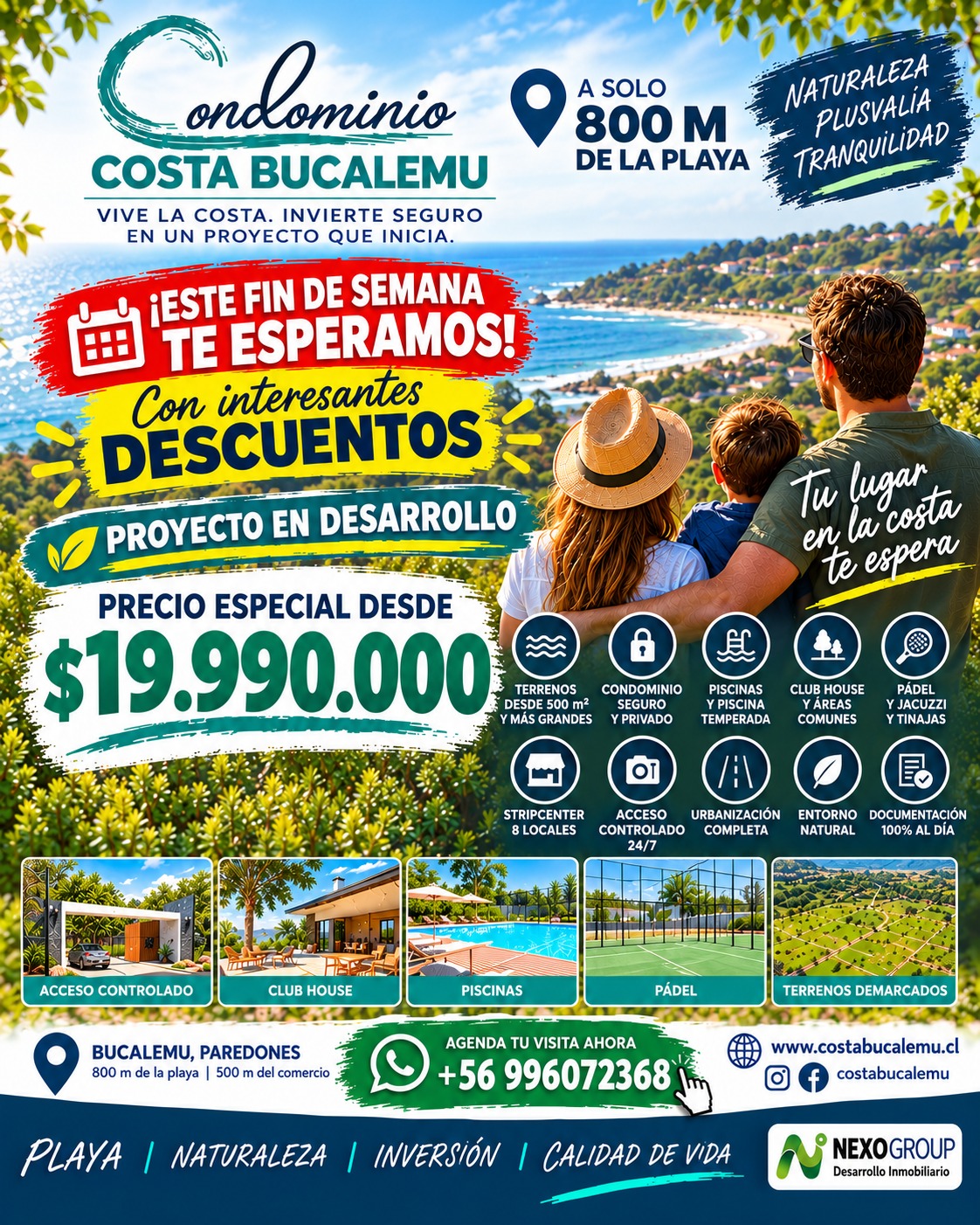 Este fin de semana te esperamos — precio especial desde $19.990.000, con interesantes descuentos